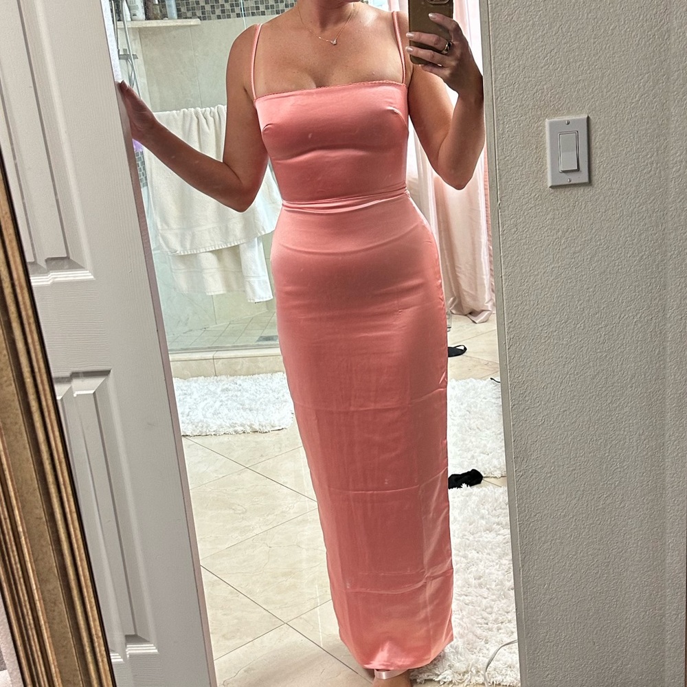HOUSE OF CB Costanza Satin Maxi Dress